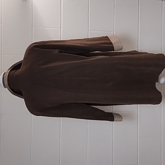 Jacqueline Ferrar Soft Sueded Lined Midi Trench Coat Jackie O Vibes Vintage - Picture 2 of 15